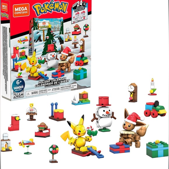 Pokemon Toys Nib Mega Construx Pokemon Holiday Calendar Advent